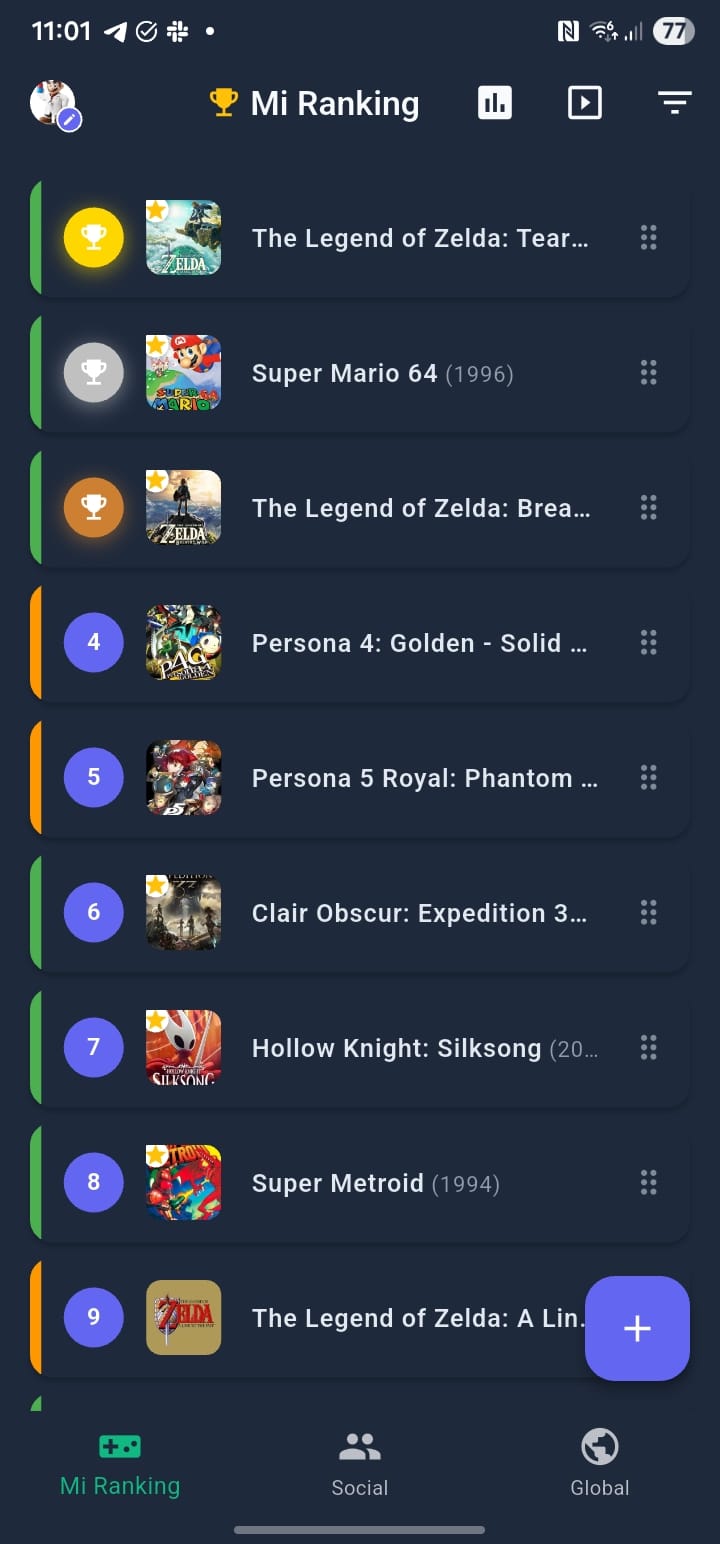 Top Tier — Mi Ranking